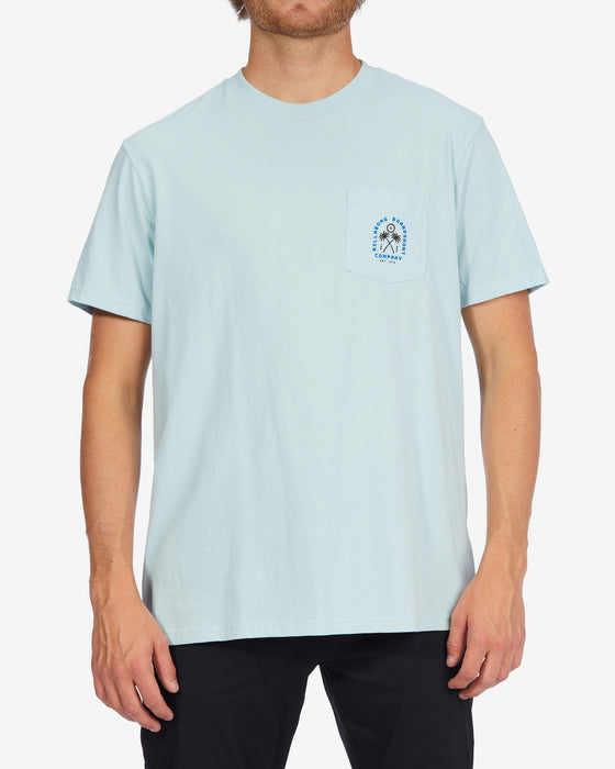Billabong Brig Pocket T Shirt- Coastal (CTL)