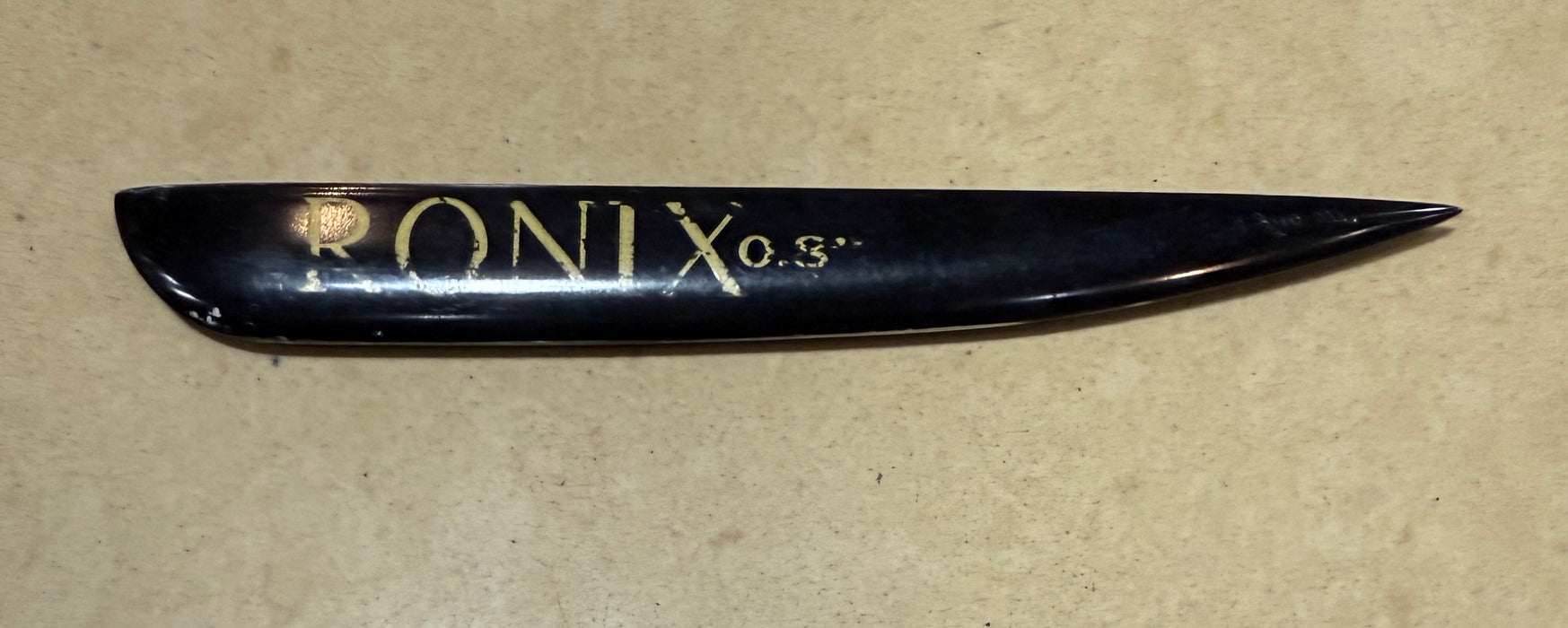 Ronix 0.8 Aluminum Ramp Fin - Black - Gold (Each)