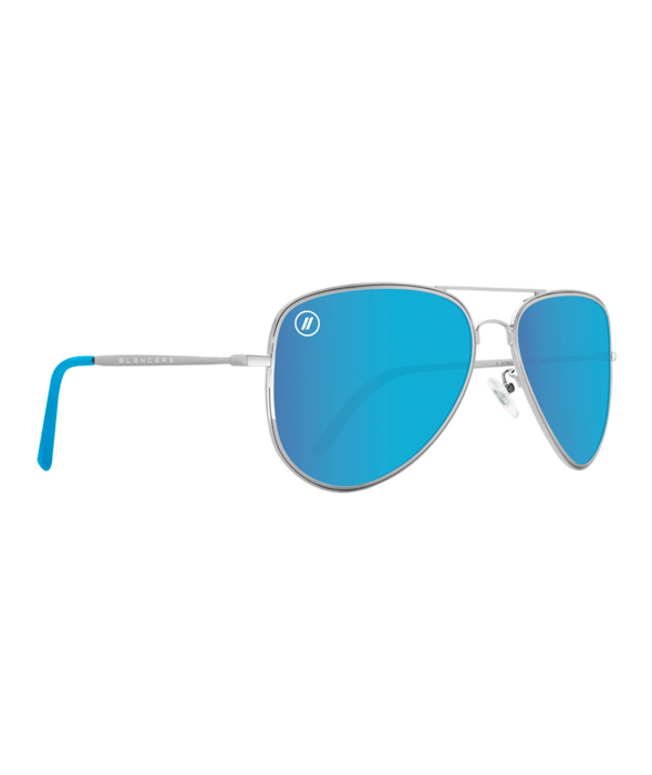 Blue Angel Silver Sunglasses With Blue Lenses Blenders A Series