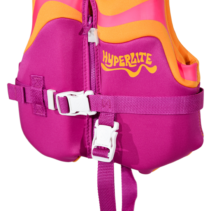 Hyperlite 2027 Girls’ Toddler Indy CGA Life Vest – Orange/Coral