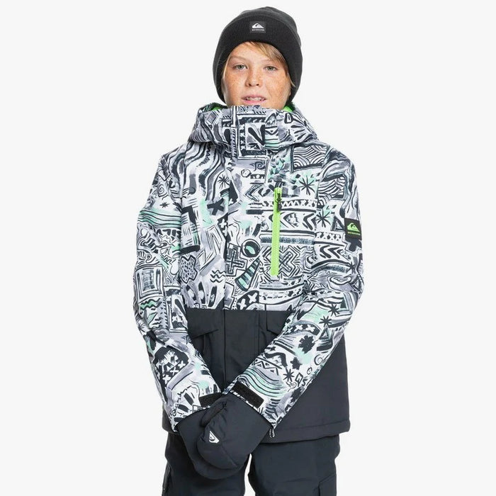 Quiksilver Mission Printed Block Youth Snow Jacket