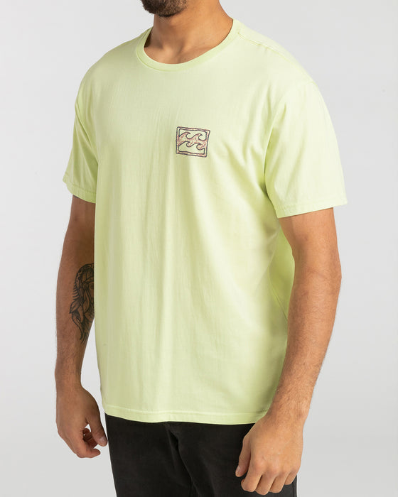 Billabong Crayon Wave Short Sleeve Tee Sun Wash