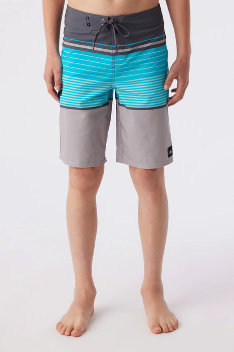 O'Neill Boys Lennox Stripe 18 Boardshort Turquoise