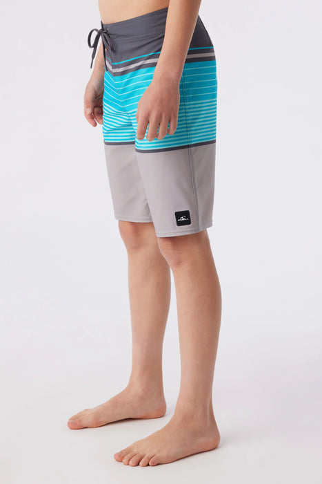 O'Neill Boys Lennox Stripe 18 Boardshort Turquoise