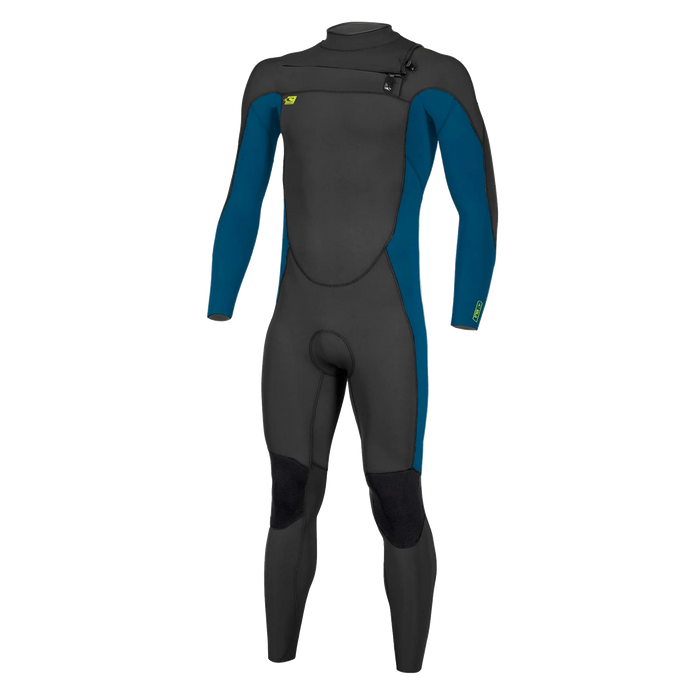 ONeill Youth Ninja 3/2 Chest Zip Full Blk / Ultra Blue / Day Glow