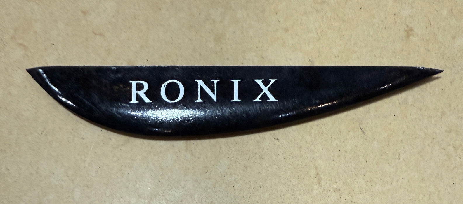 Ronix 1.2 in. Fiberglass Ramp Fin Matte Black (OG Logo) Each