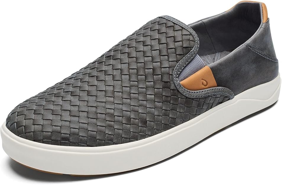 OLUKAI Lae'ahi Lauhala Men's Shoe - Ash 10