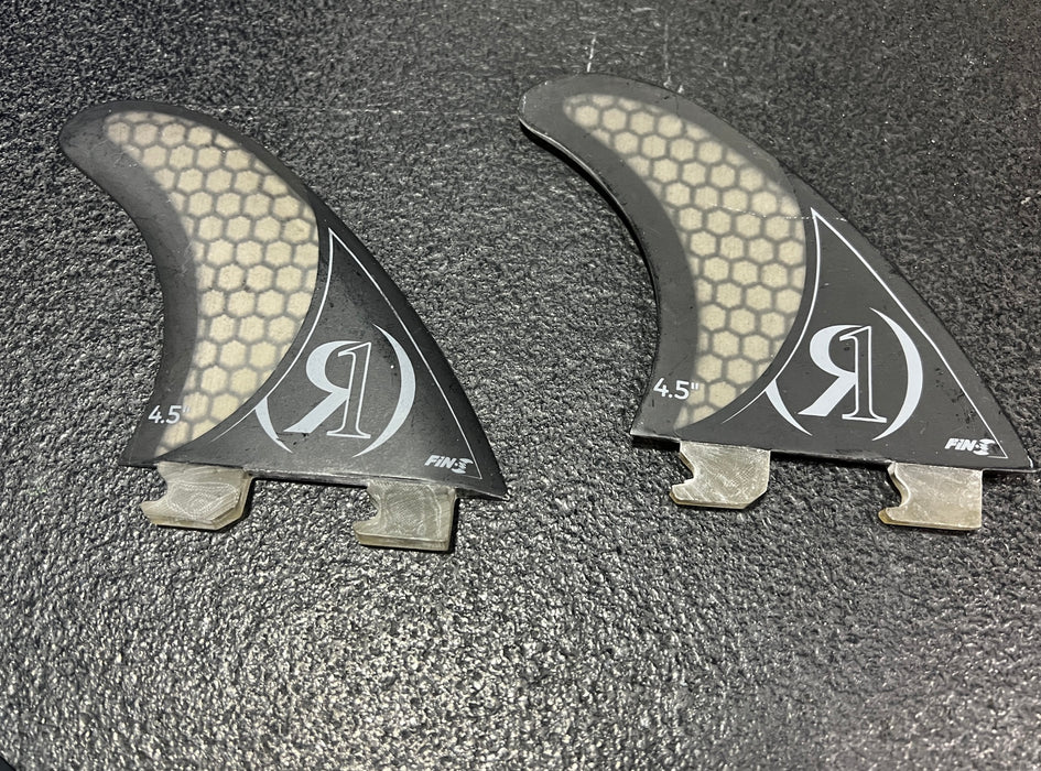 Ronix Demo Fin-S Fiberglass Fins 4.5 PAIR Charcol - Left and Right