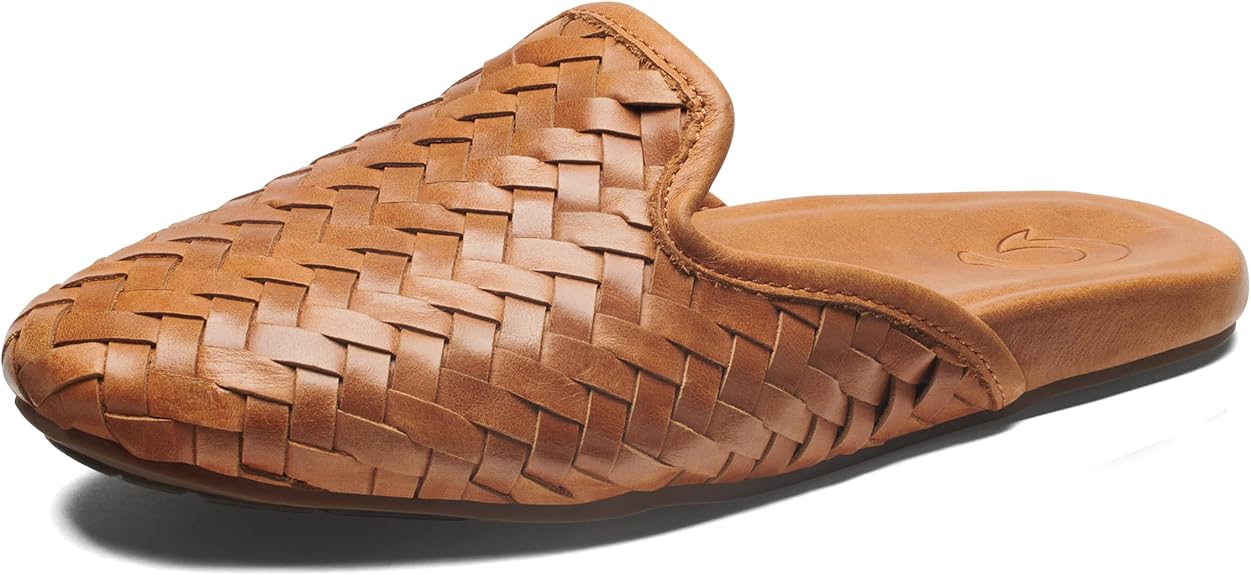 Olukai MI'I Kukui Brown Slip On Womens Mule