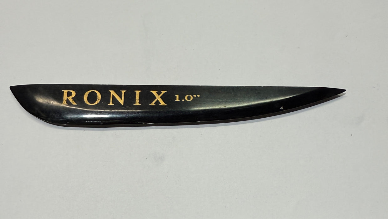 Ronix 1.0 Aluminum Ramp Fin - Black - Gold (Each)