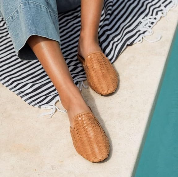 Olukai MI'I Kukui Brown Slip On Womens Mule