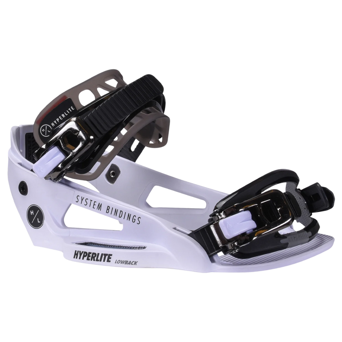 Hyperlite System Lowback  Wakeboard Bindings-White