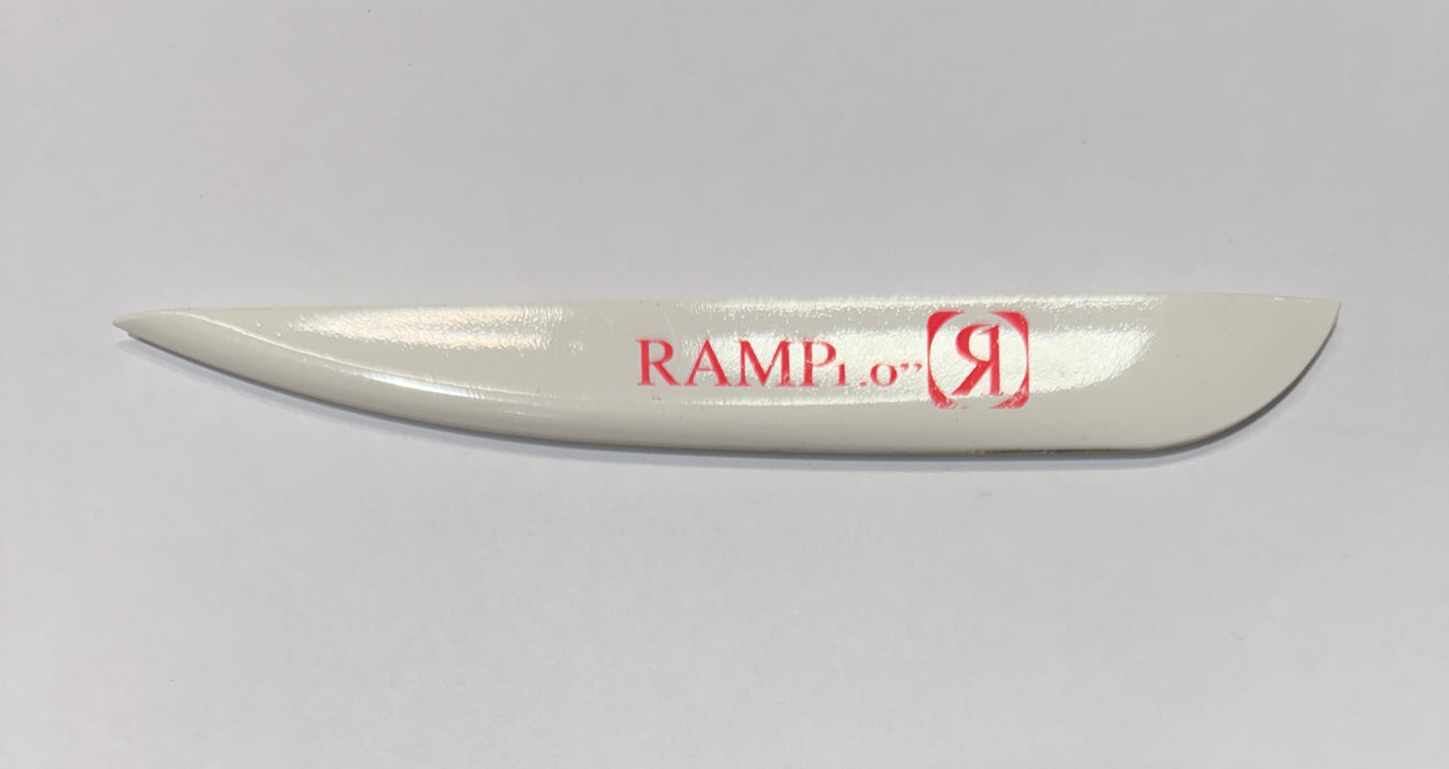 Ronix 1.0 in. Fiberglass Ramp Fin White (Orange Logo) Each