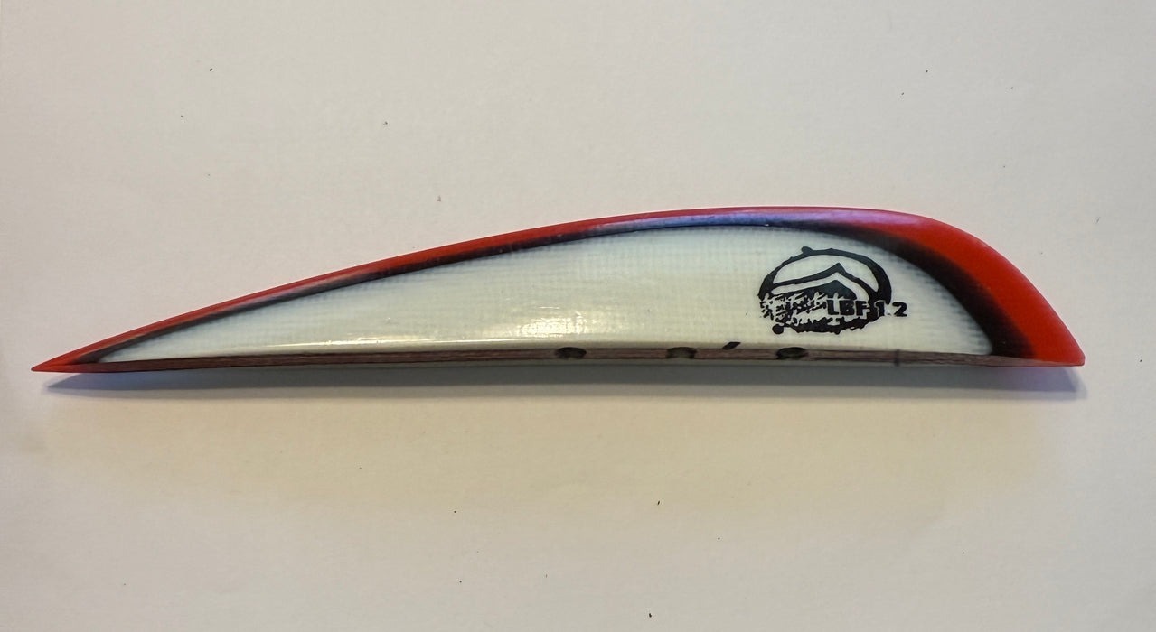 Liquid Force LBF 1.2 Wakeboard Fin - White/Red