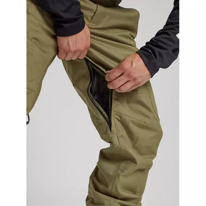 Burton 2023 Men's Cargo 2L Snowboard Pants - Regular Fit Martini Olive