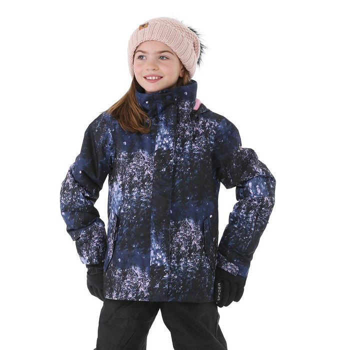 Roxy Jetty Girl Snow Jacket Purple Black Multi — Performance Ski