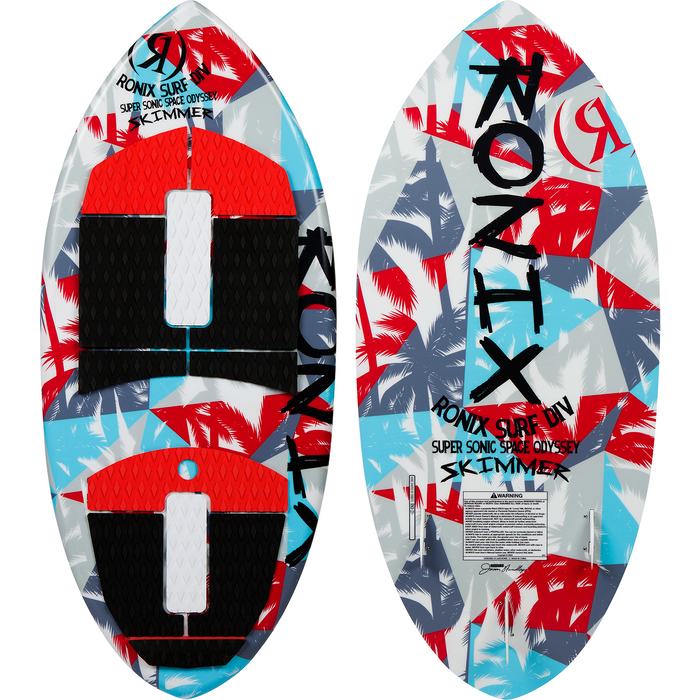 Ronix 2024 Super Sonic Space Odyssey - Skimmer - White / Red / Blue - 3'11