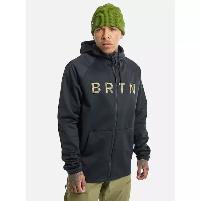 Burton 2023 Men's Burton Crown Weatherproof Full-Zip Fleece True Black