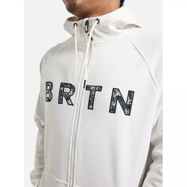 Burton 2023 Men's Burton Crown Weatherproof Full-Zip Fleece Stout White