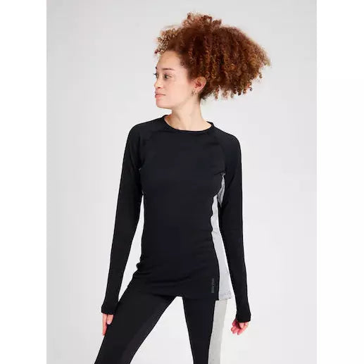 Burton 2023 Womens Midweight X Base Layer Crewneck Black 3XL