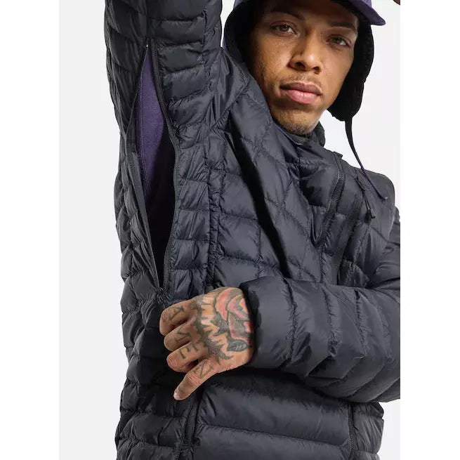 Burton Men's Mid-Heat Down Jacket Black — Performance Ski Surf