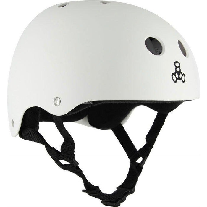 Triple Eight The Heed Helmet White Rubber XXL Only