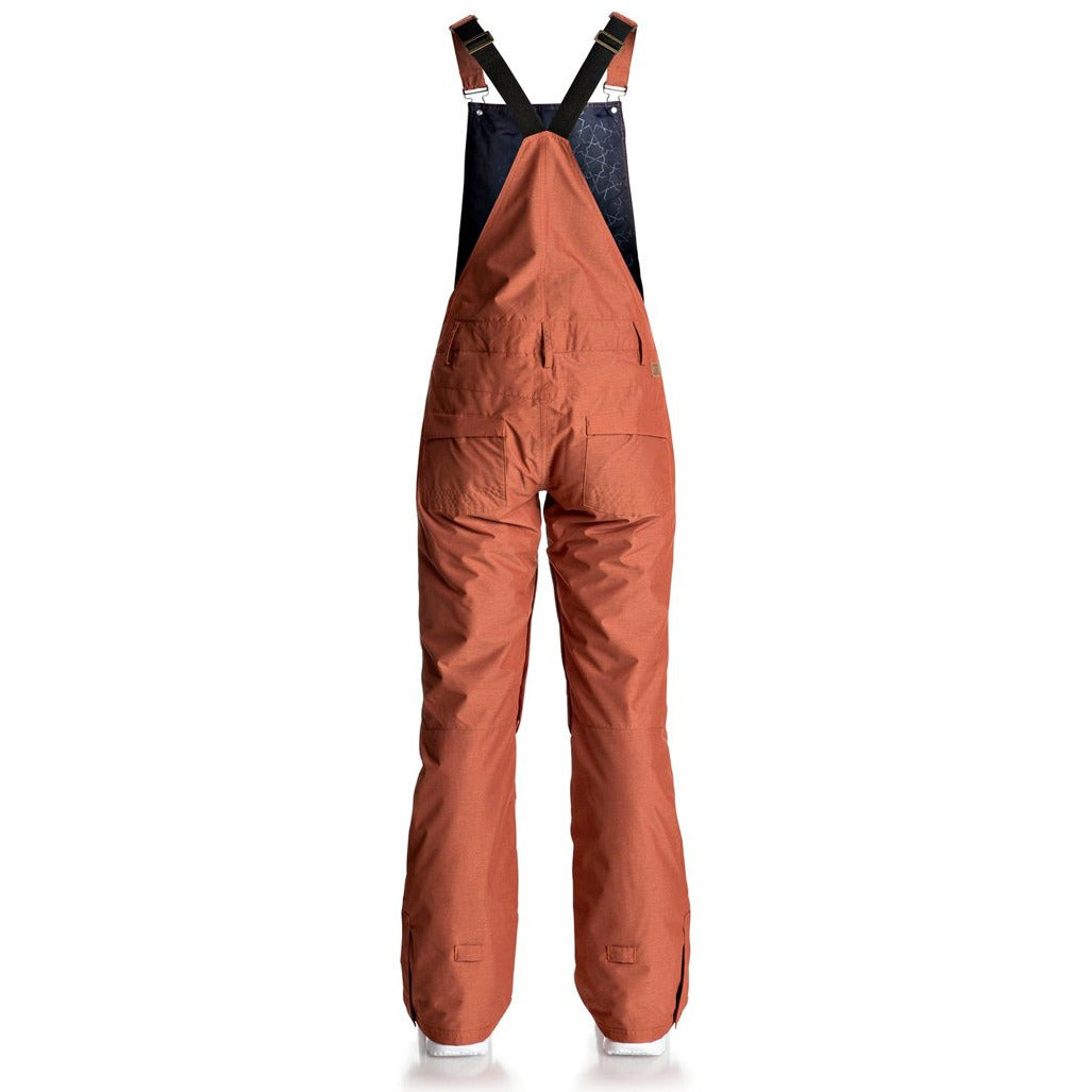 ROXY NON STOP BIB SNOW PANTS - ROOIBOS TEA