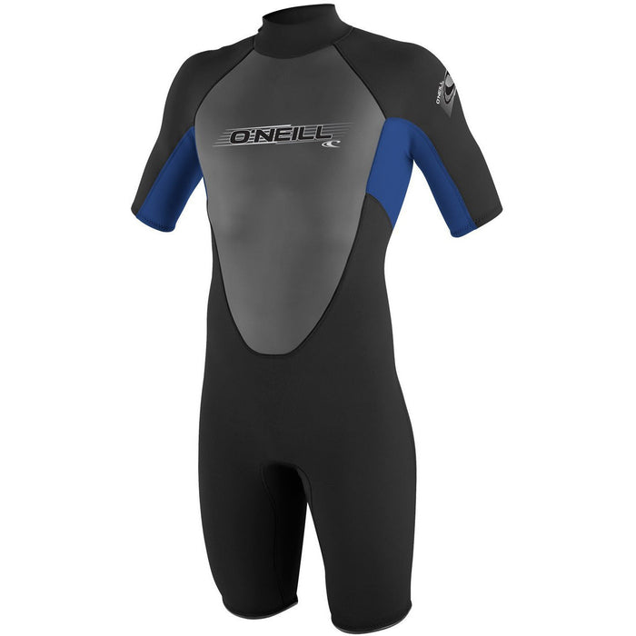 ONeill Youth Reactor-2 2mm Back Zip Short sleeve Spring Suit Black / Ocean