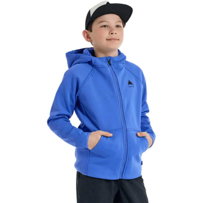 Burton 2023 Kids' Crown Weatherproof Full-Zip Fleece Tetra Orange