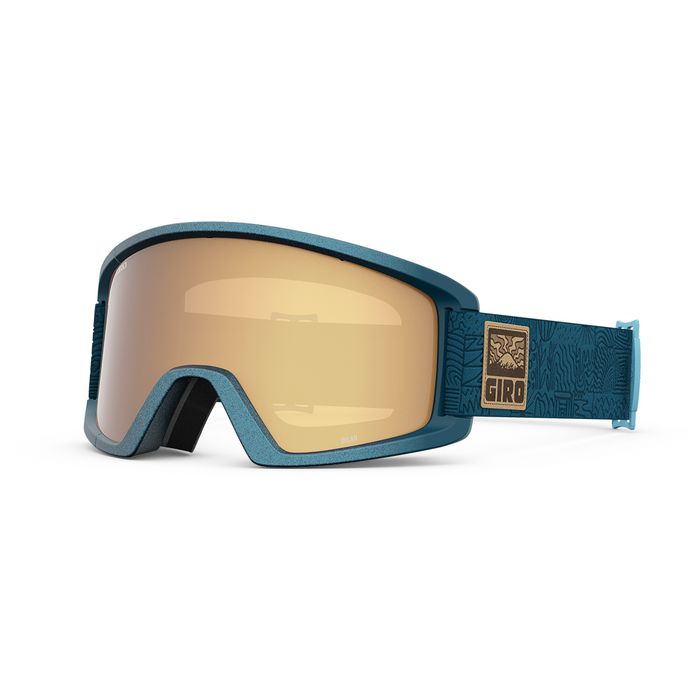 Giro Dylan Goggle Ano Harbor Blue Adventure Grid-Amber Gold/Yellow
