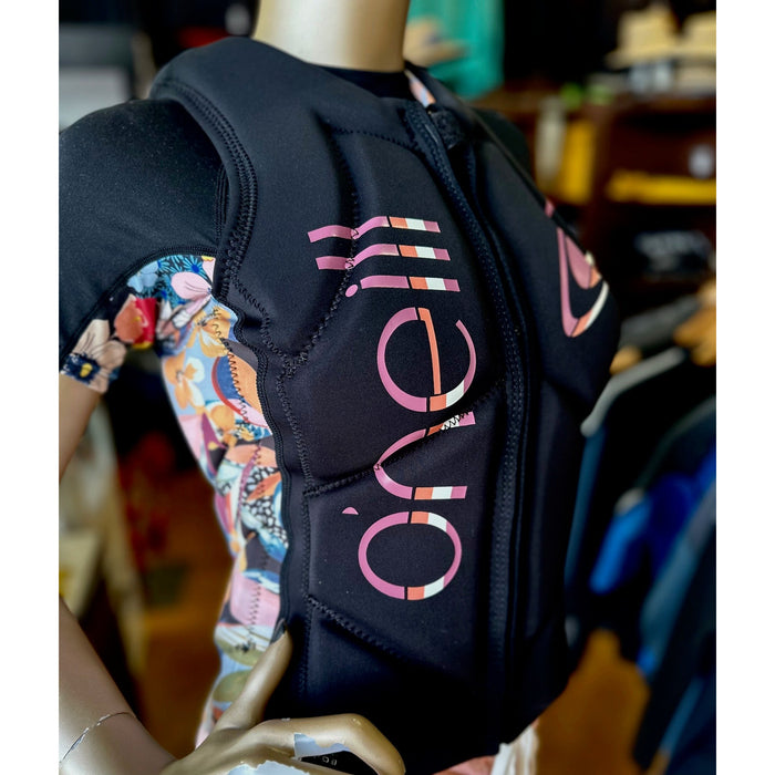 ONeill Womens Slasher Comp Vest Black/Demi Floral
