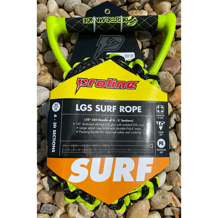 Performance Ski and Surf 25 Pro Surf Rope / Handle Combo - Volt/Black