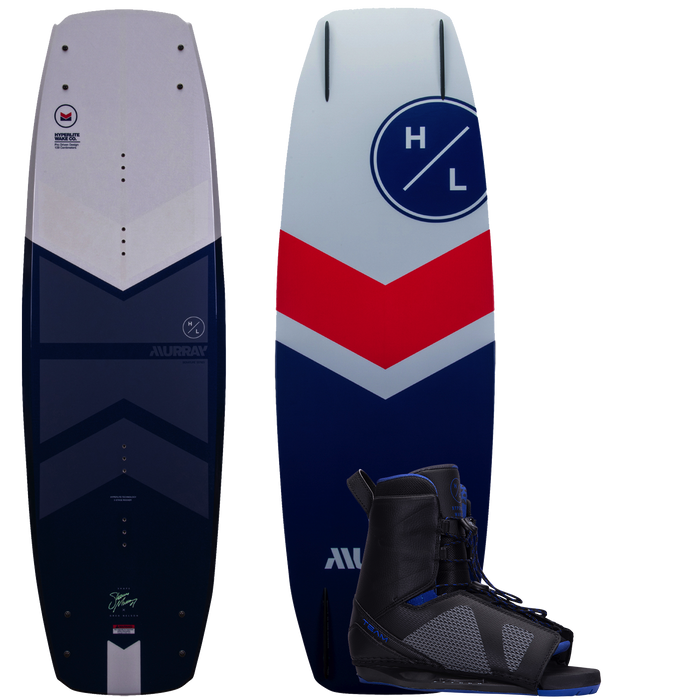 Hyperlite 2022 Murray Pro Wakeboard With Team Open Toe Boots