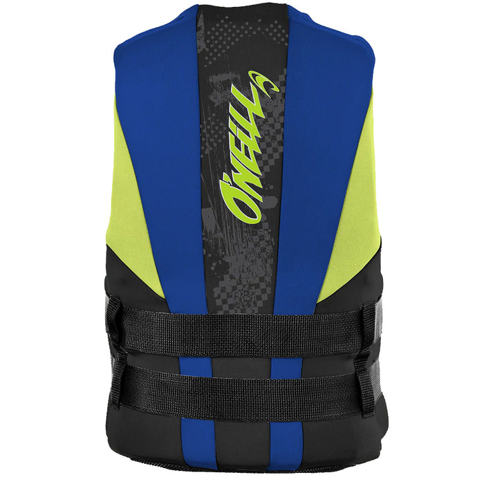 ONeill Youth Reactor USCG Vest (50-90Lbs) Blk/Pac/Dayglo