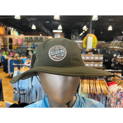 Performance Groovy Logo Bucket Hat Army Green Performance Ski