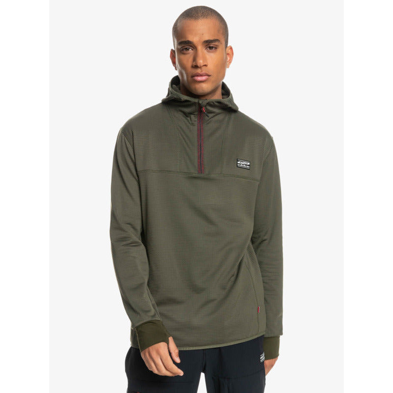 Quiksilver Mens Steep Point Hoodie Fleece- Grape Leaf (CRE0