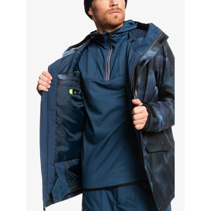 Quiksilver 2023 Mission Printed Jacket= Blue (BSN5)