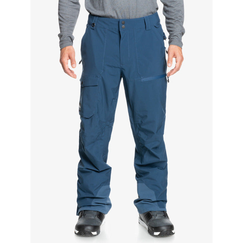 Quiksilver Mens Utility Snow Pant- Blue — Performance Ski Surf