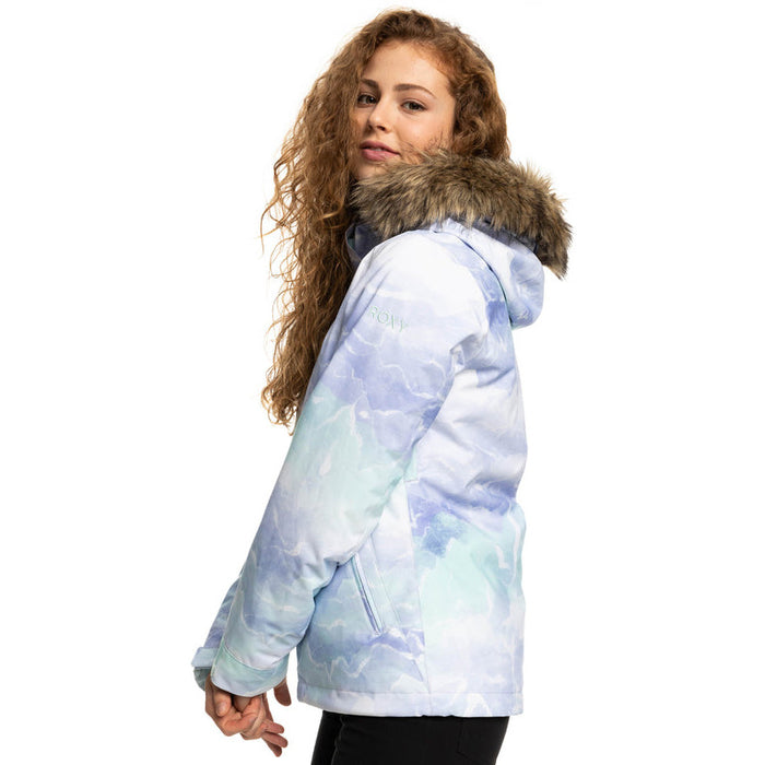 2023 Roxy Jetty Bright White Tenderness Womens Snowboard Ski Jacket XS