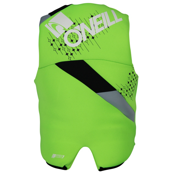 ONeill Teen Reactor USCG Vest (75-125Lbs) Neon