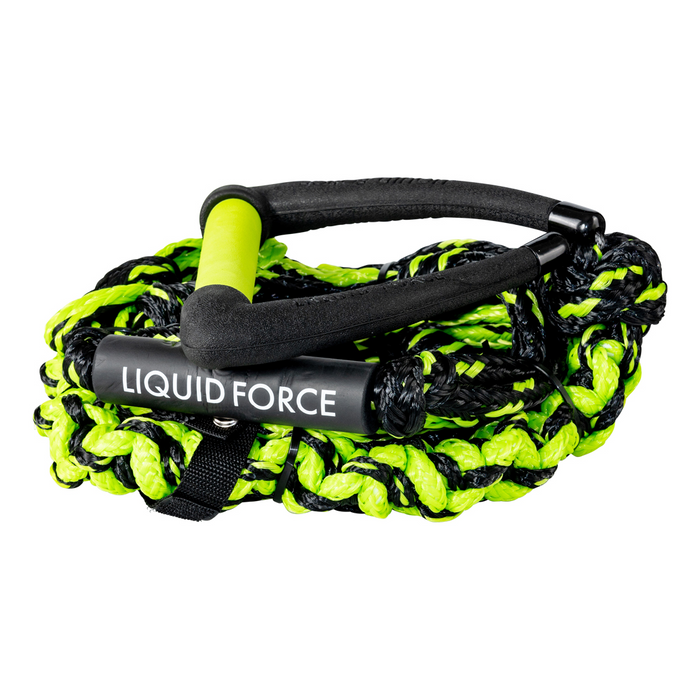 Liquid Force 2024 Surf Dlx Coil 9" Handle Rope Blk/Green