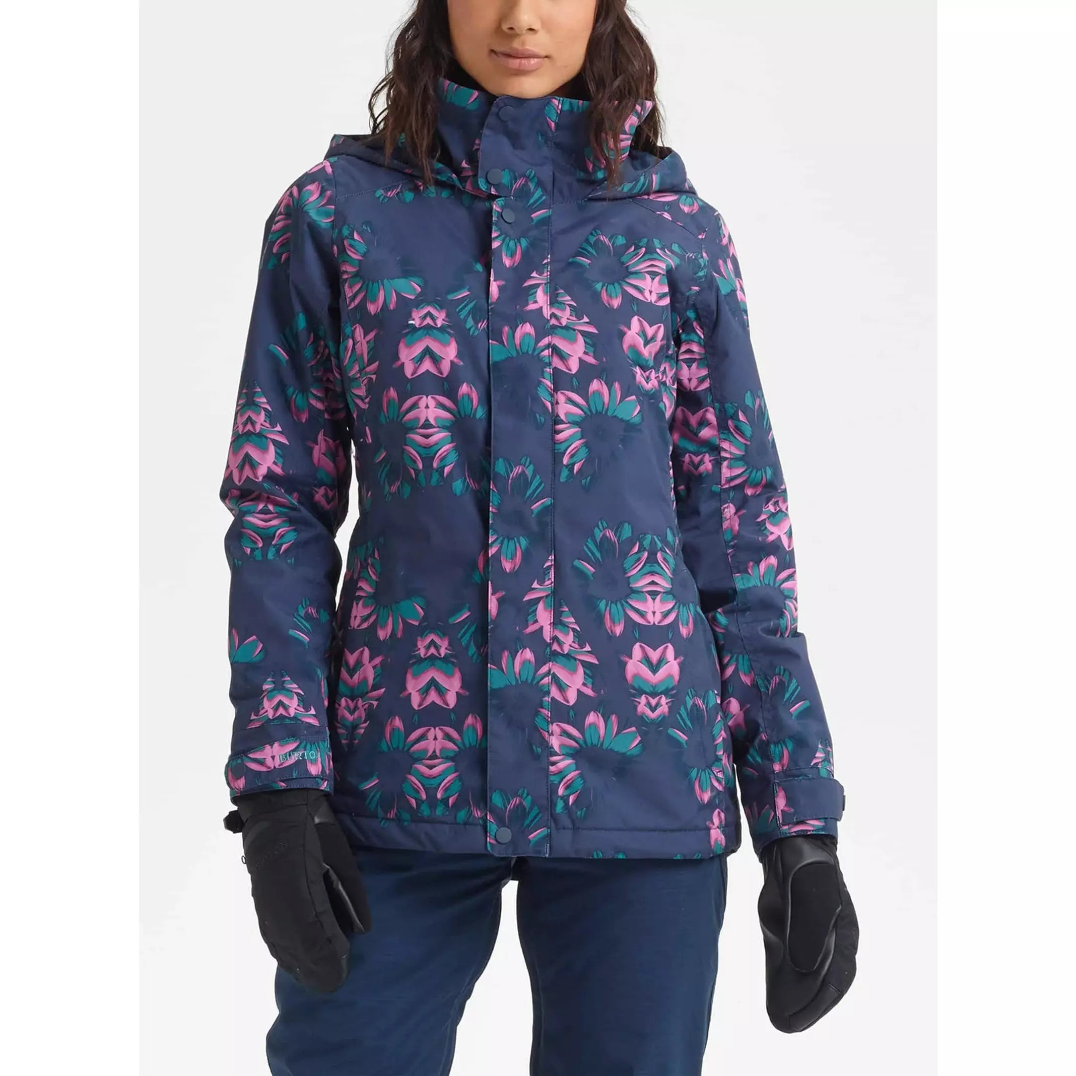 Burton Womens Jet Set Snowboard Jacket-Blue — Performance Ski & Surf